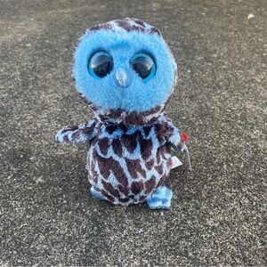 Beanie Boos Blue and Brown Plush Owl Yago Toy